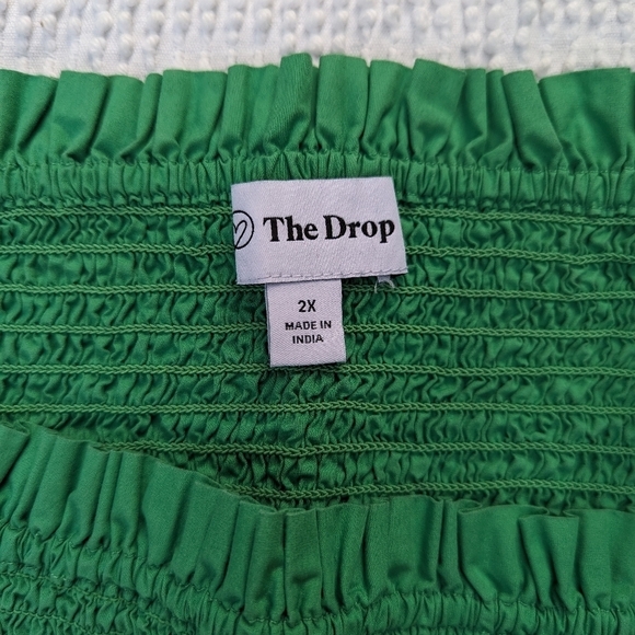 The Dropout║Jade Long Sleeve Ruffle Smocked  Cropped Top║Size 2X - Picture 3 of 4